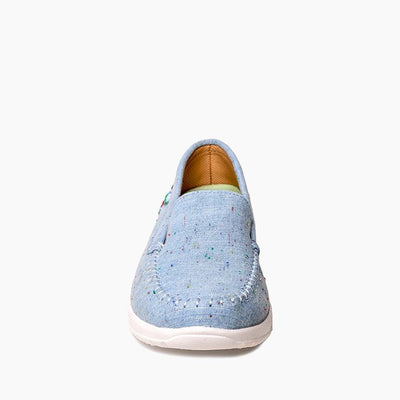 Women's Discover Canvas Moc in Light Denim-Fleck CLOSEOUTS