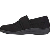 Jackie Terry Cloth Slipper in Black CLOSEOUTS