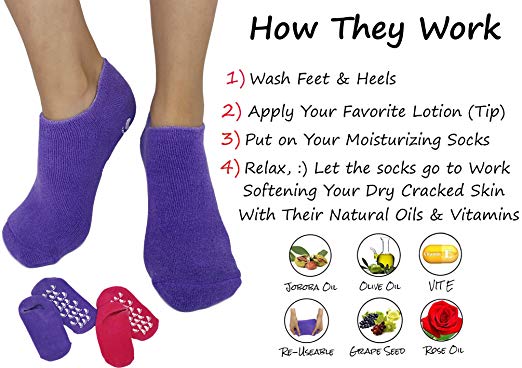 Silky Feet Gel Spa Socks