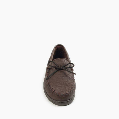 Men's Moosehide Classic Moccasin in Chocolate