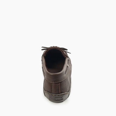 Men's Moosehide Classic Moccasin in Chocolate