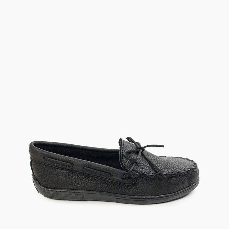 Men's Moosehide Classic Moccasin in Black