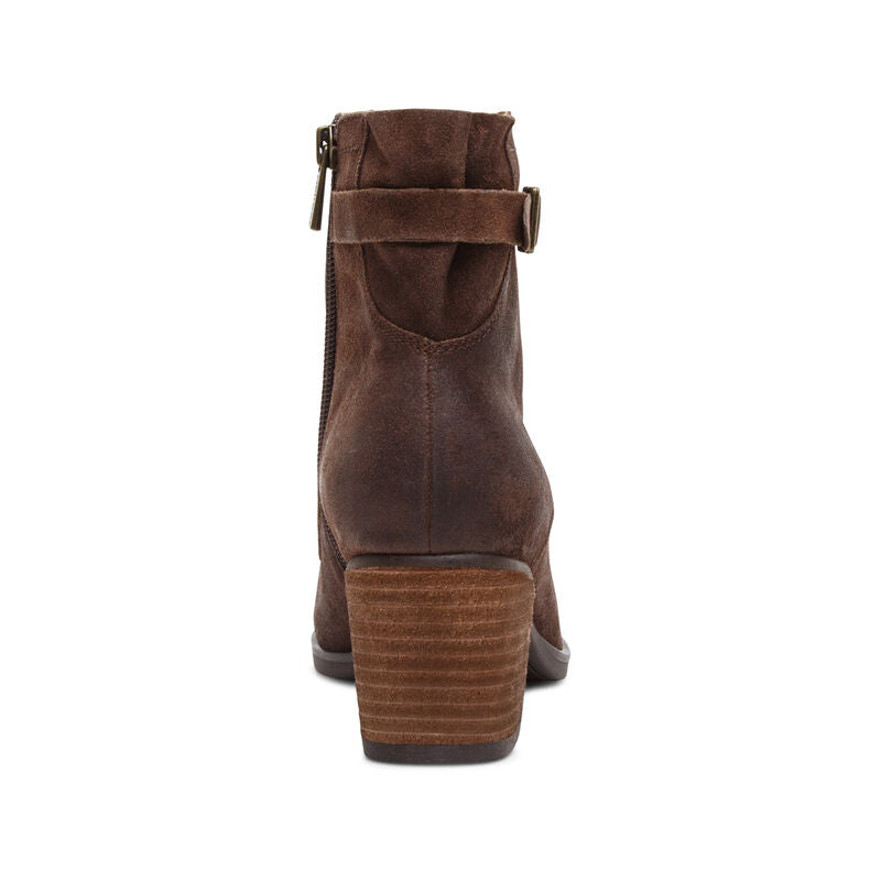 Rubi Buckle Boot in Dark Brown