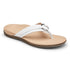 Tide Aloe Leather Flip Flop in White