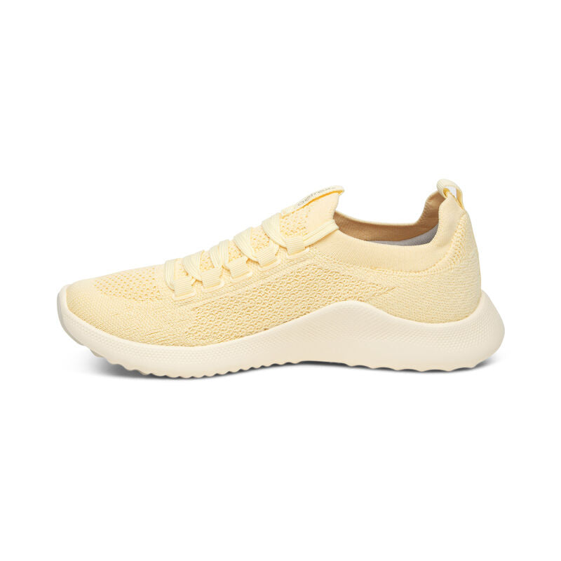 Carly Lace Up Sneaker in Lemon CLOSEOUTS