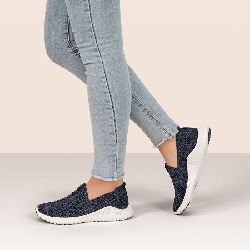 Angie Slip On Sneaker in Navy