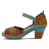 Avnia Floral Peep Toe in Blue