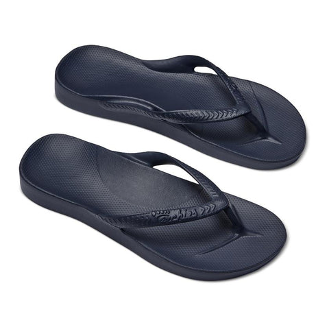 Archies Arch Support Flip Flops in Navy