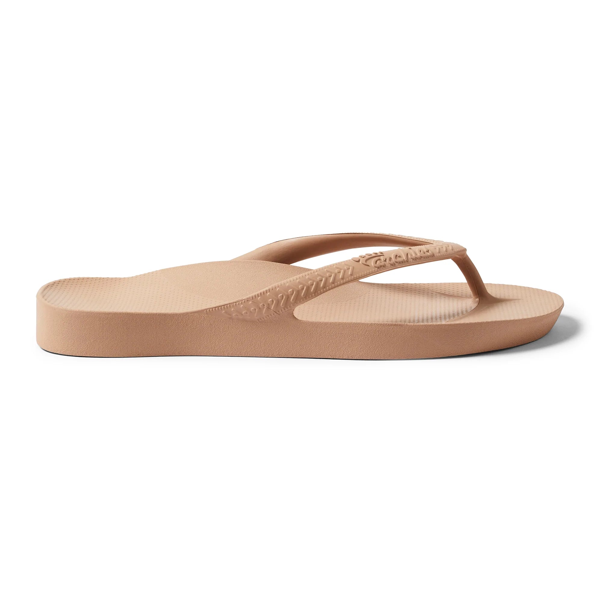 Archies Arch Support Flip Flops in Tan