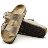 Arizona Classic Footbed Sandal in Taupe Suede