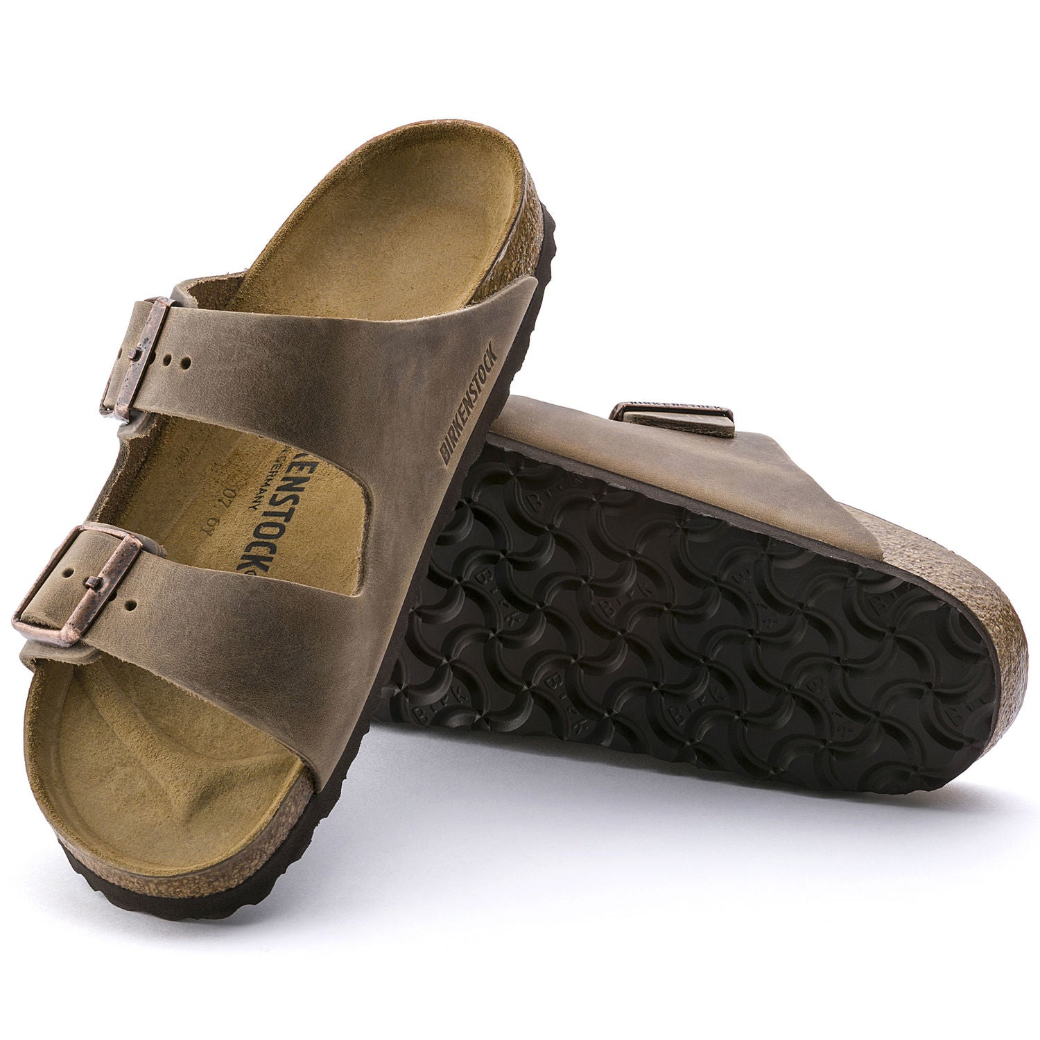 Arizona Classic Footbed Sandal in Brown Suede