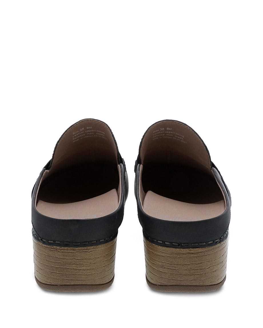 Bel Penny Mule in Oiled Black CLOSEOUTS