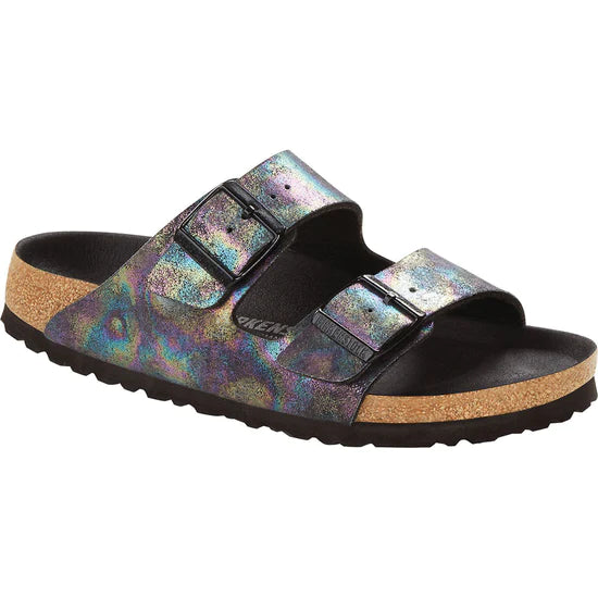 Arizona Vegan Textile Sandal in Iridescent Black CLOSEOUTS