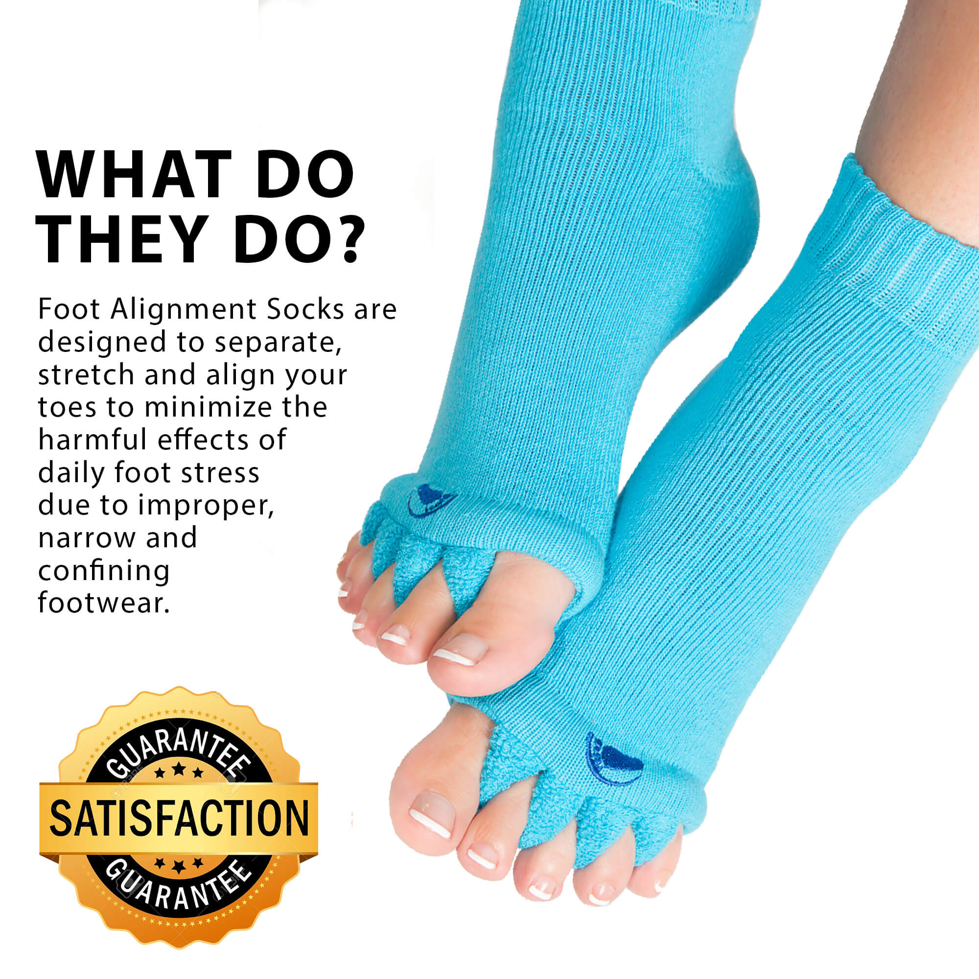 Happy Feet Alignment Sock in Blue