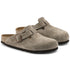 Boston Buckle Classic Footbed Mule in Taupe