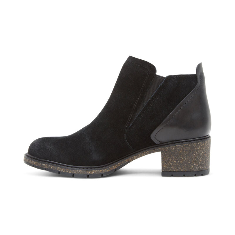 Frankie Twin Gore Ankle Boot in Black