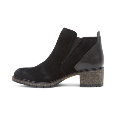 Frankie Twin Gore Ankle Boot in Black CLOSEOUTS
