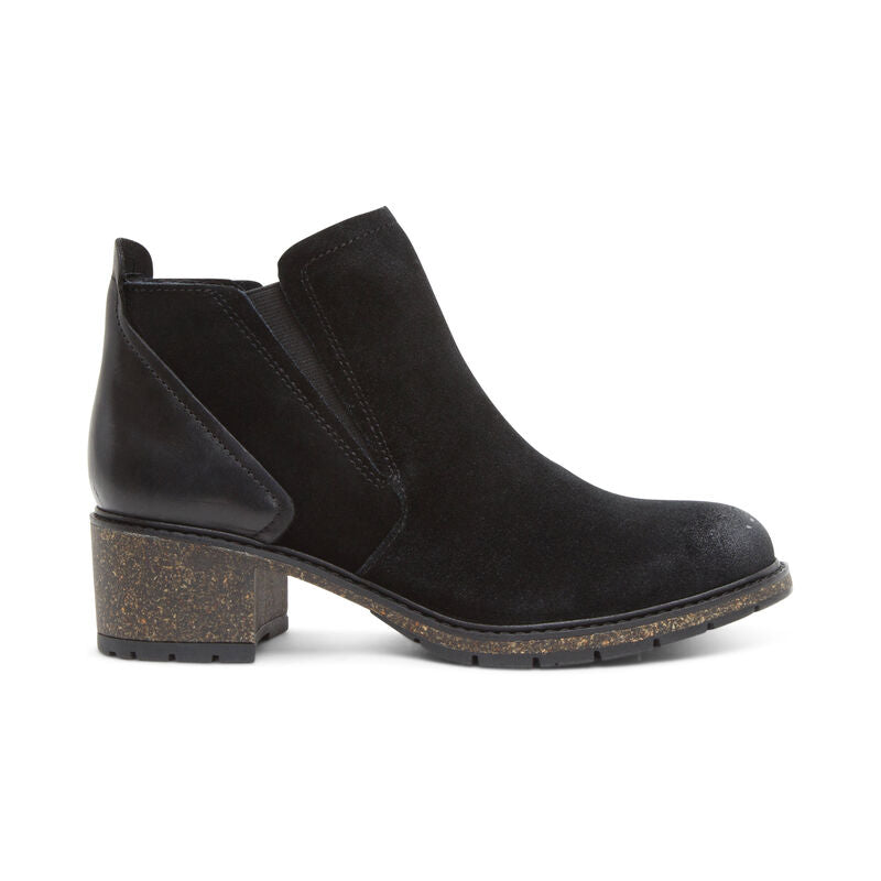 Frankie Twin Gore Ankle Boot in Black