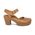 Finley Quarter Strap Cork Heel in Camel