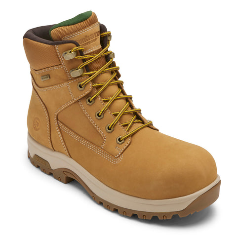 8000Works 6 Inch Safety Toe Boot 4E Width in Wheat