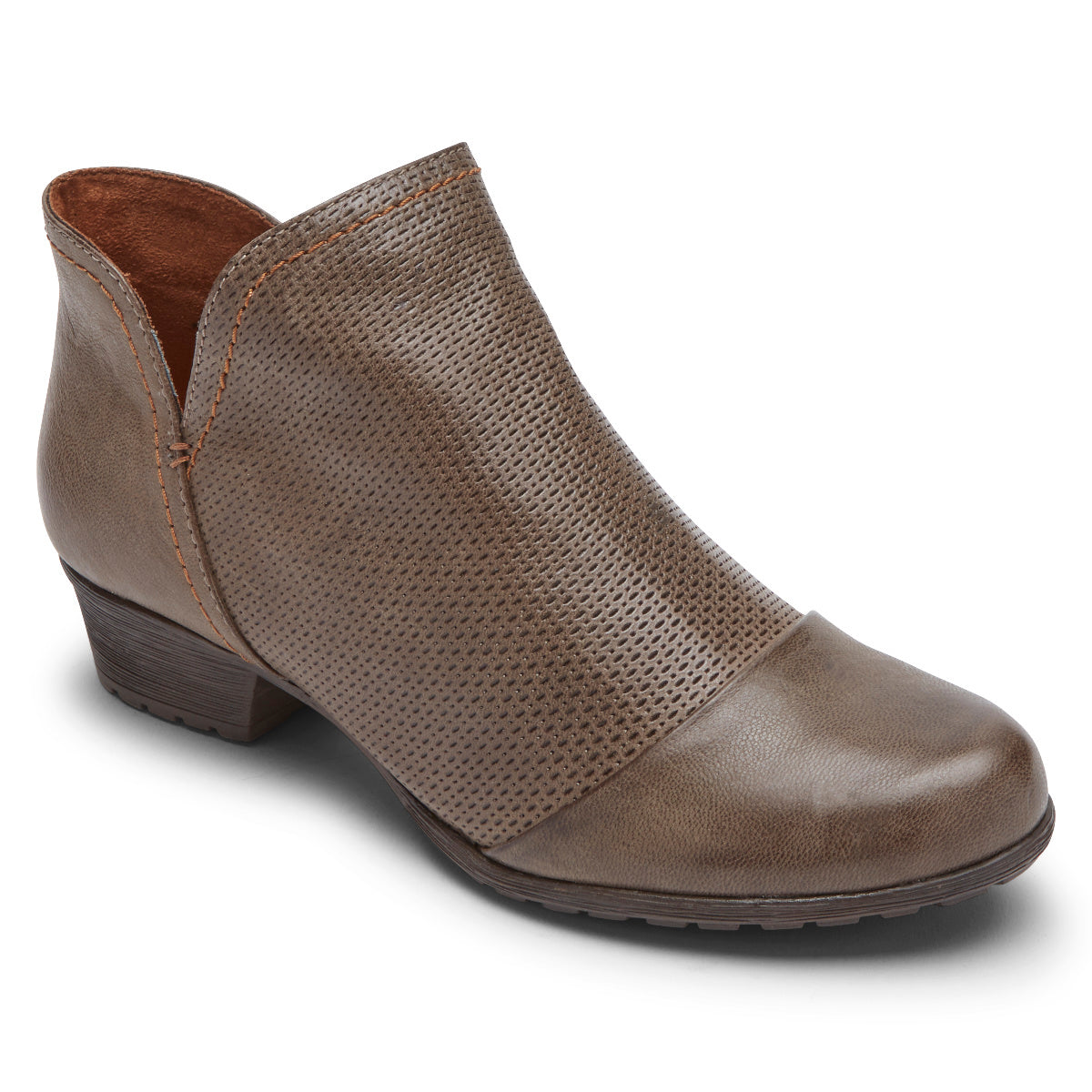 Gratasha V-cut Boot in Taupe CLOSEOUTS