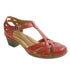 Aubrey T Strap Sandal in Red CLOSEOUTS