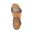 Lexa Cork Quarter Strap Wedge in Bronze