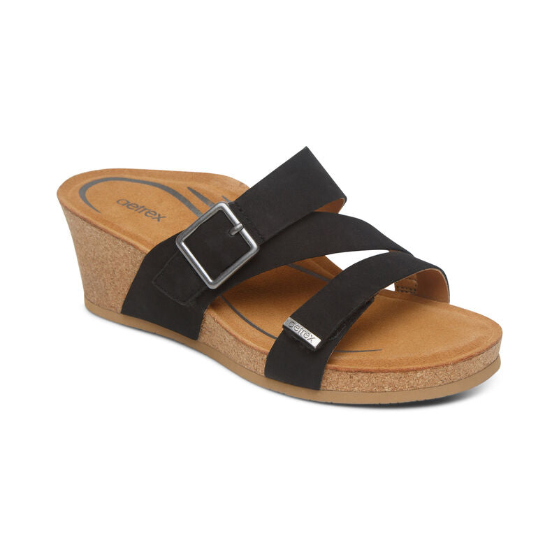 Kimmy Wedge in Black CLOSEOUTS