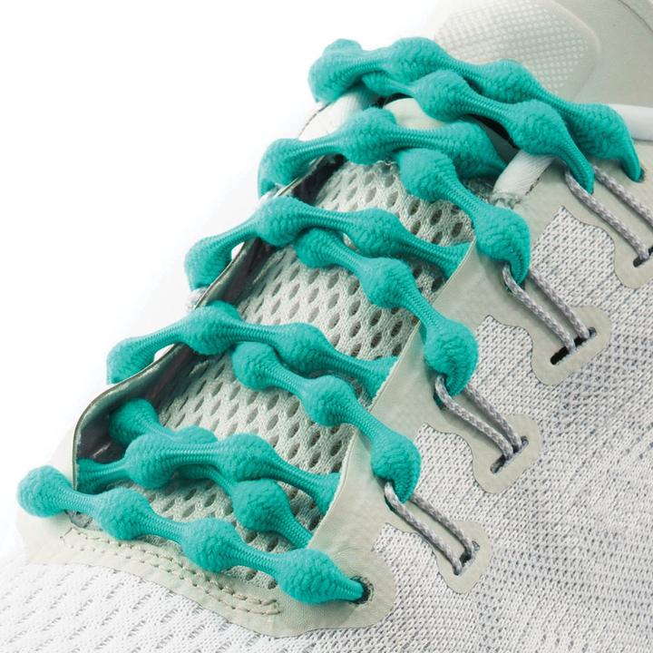 Caterpy Elastic Laces in Sea Green