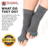 Happy Feet Alignment Sock in Charcoal