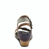Acarine Adjustable Heeled Sandal in Purple COSEOUTS