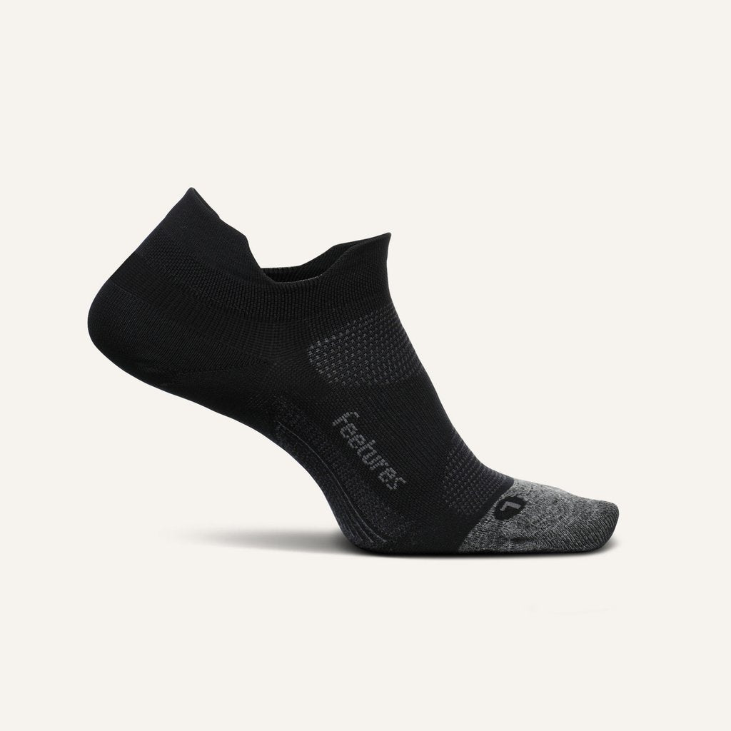 Elite Light Cushion No Show Tab Sock in Black