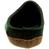 Suede Sole Boiled Wool Clog "Emils" in Spruce CLOSEOUTS