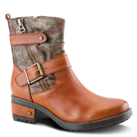 Frankie Mid Calf Boot in Tan CLOSEOUTS