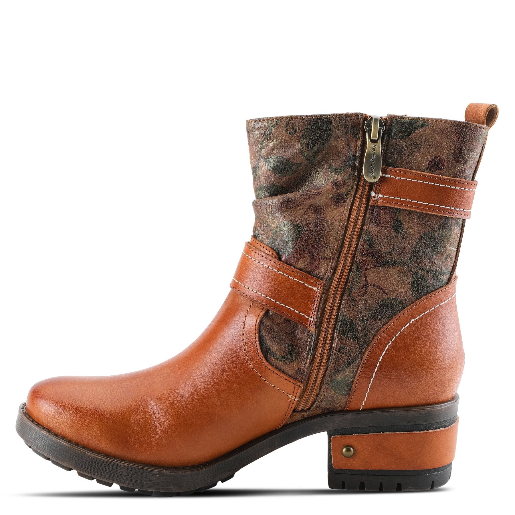 Frankie Mid Calf Boot in Tan CLOSEOUTS