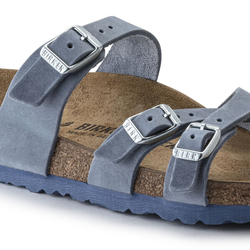 Franca Strappy Sandal in Dusty Blue CLOSEOUTS