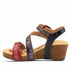 Tanja Adjustable Wedge in Red Multi