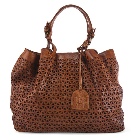 Cinch Travel Handbag in Brown Leather