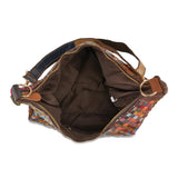 Scooped Handbag in Rainbow Leather
