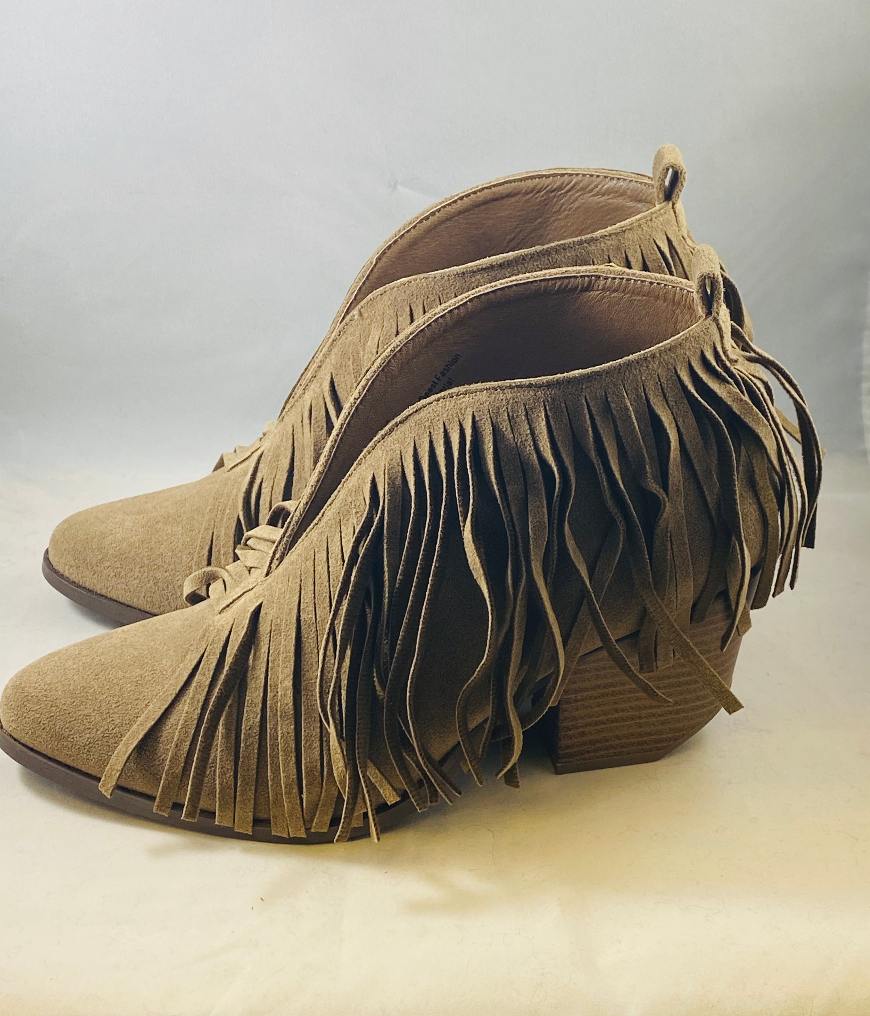 TM X Mattalou "Cahoullia" Fringed Bootie CLOSEOUTS