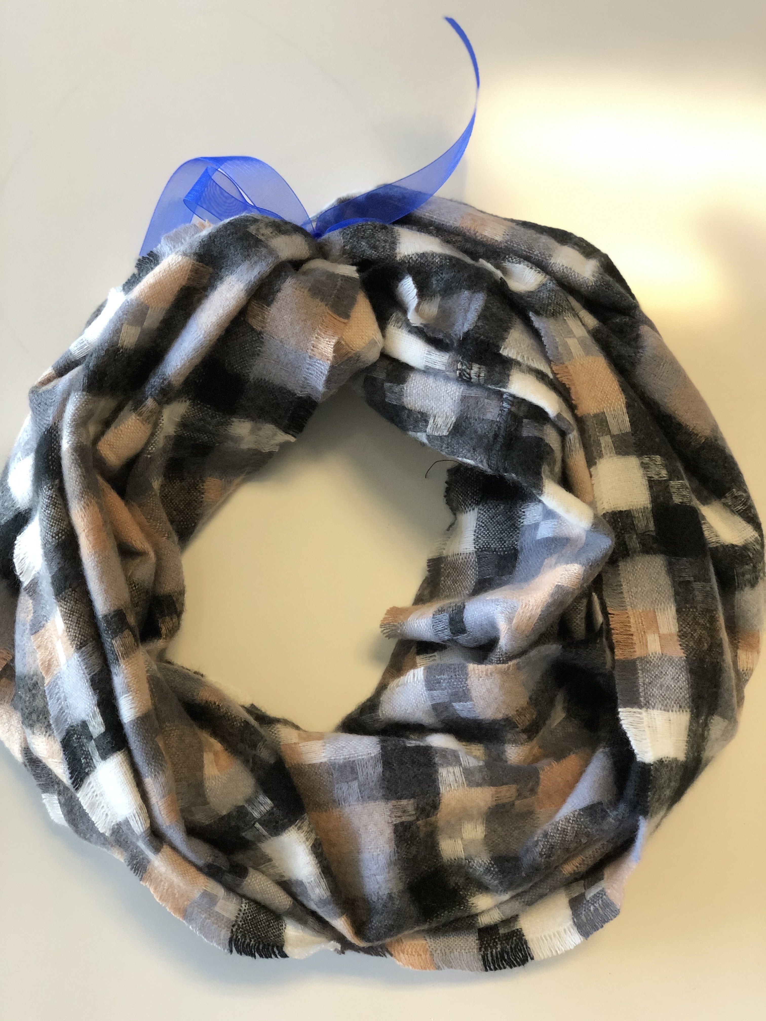 Assorted Plaid Infinity scarf