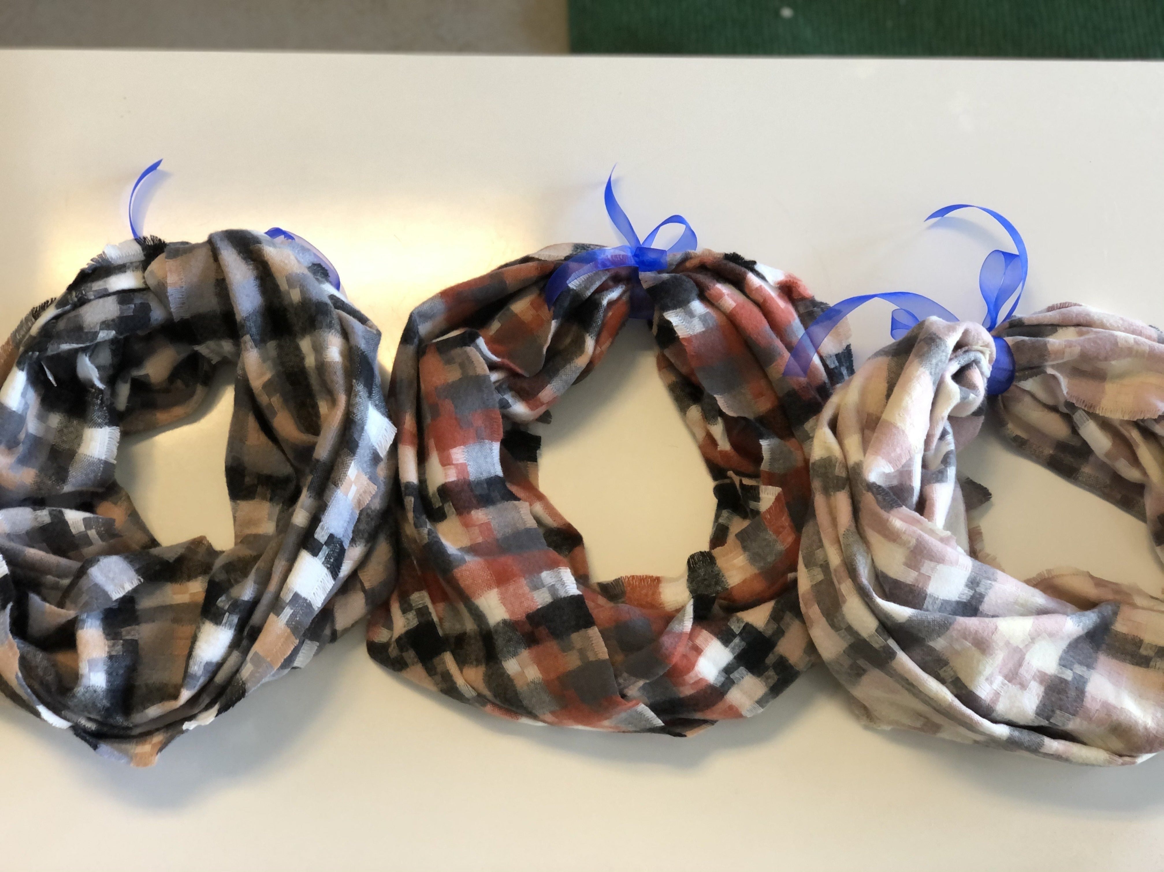 Assorted Plaid Infinity scarf