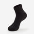 Unisex Maximum Padding Running Quarter Sock in Black