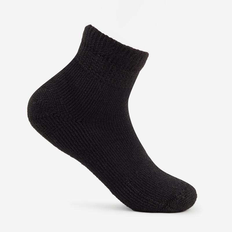 Men's Maximum Padding Running Quarter Sock in Black