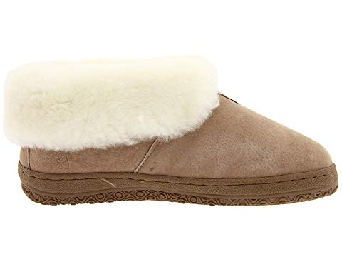 Women's WIDE Fold-Over Bootee in Chestnut