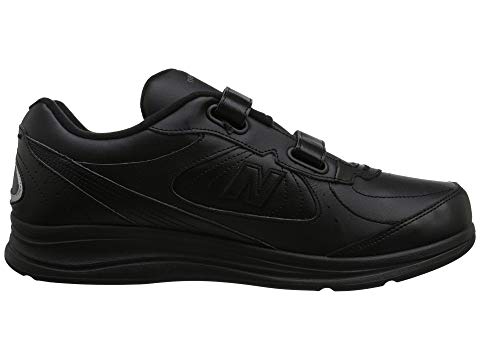 Men's Walking 577 Hook and Loop Walking Shoe in Black