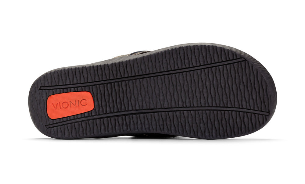 Men's Tide Toe Post Sandal in Black