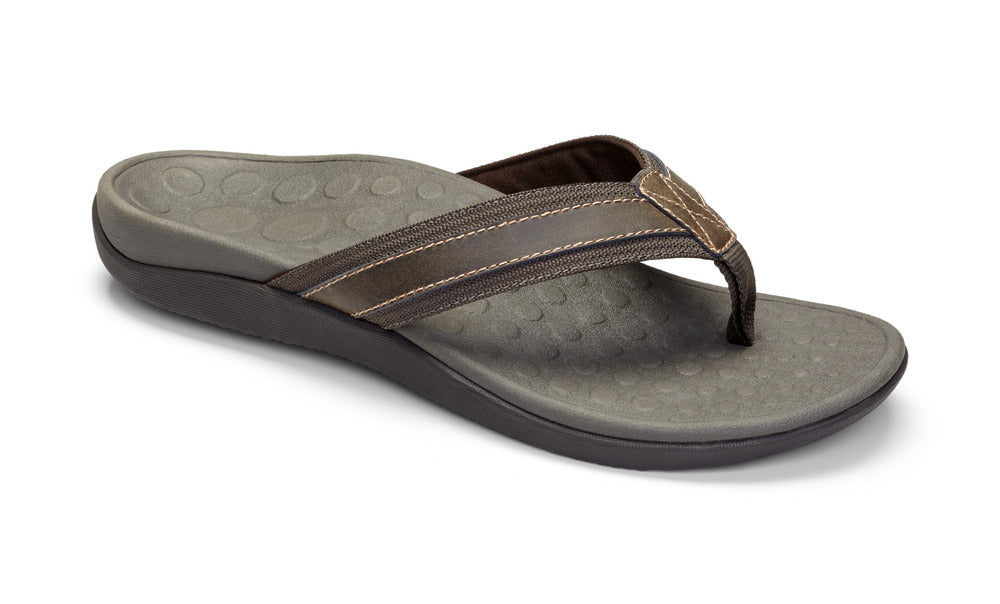 Men's Tide Toe Post Sandal in Brown