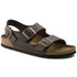 Milano Walking Sandal in Dark Brown