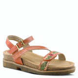 Dialog Walking Sandal with Rhinstones in Blush CLOSEOUTS